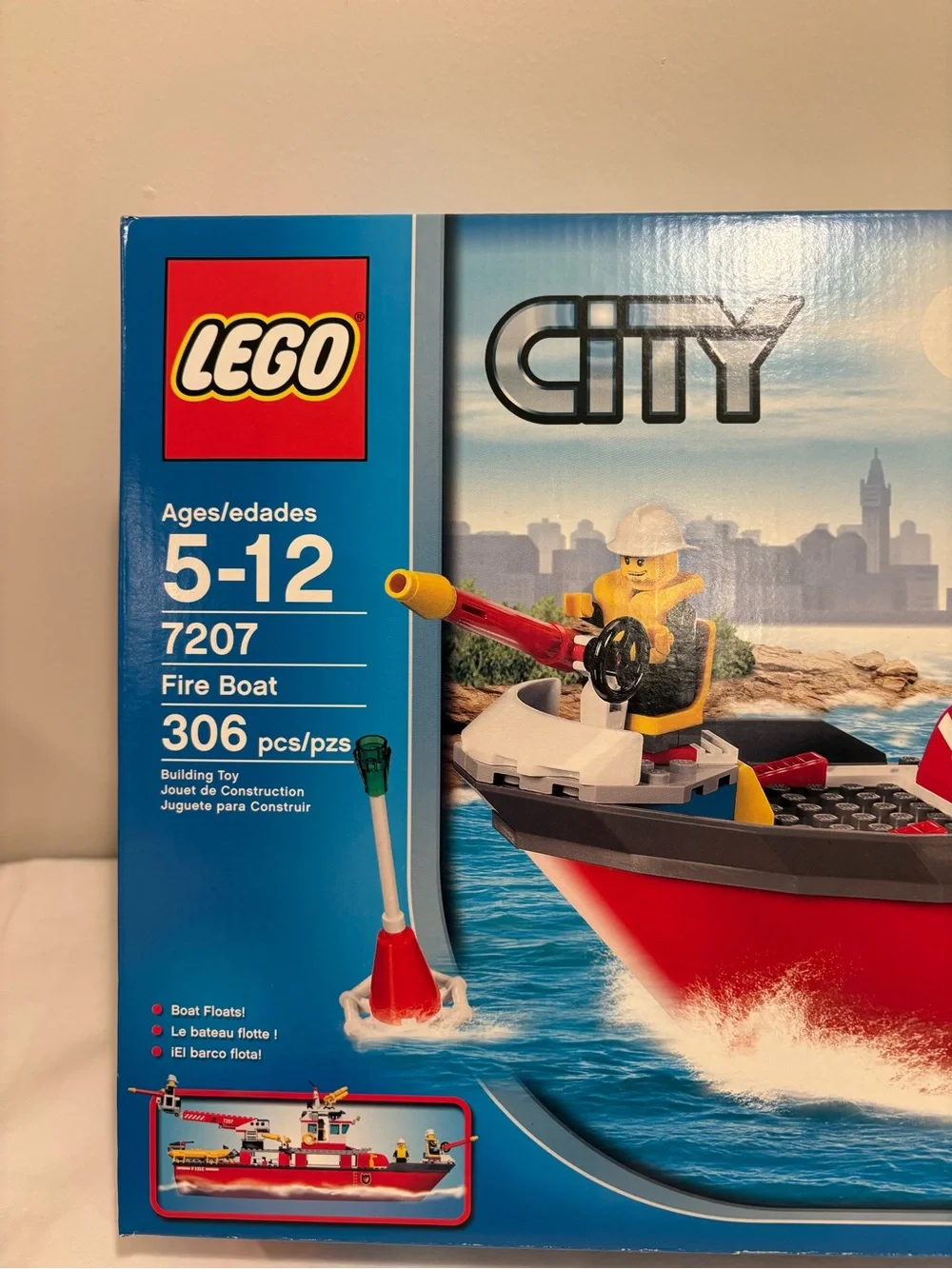 NWT Lego City 7207 Fire Boat Playset Retired Factory Sealed Unused